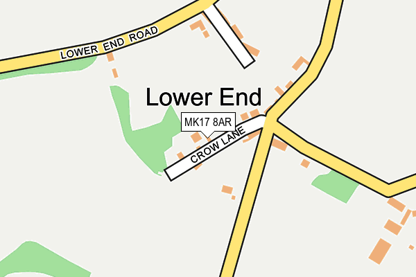 MK17 8AR map - OS OpenMap – Local (Ordnance Survey)