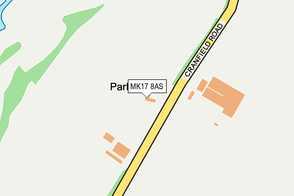 MK17 8AS map - OS OpenMap – Local (Ordnance Survey)