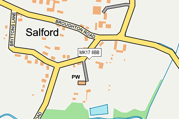 MK17 8BB map - OS OpenMap – Local (Ordnance Survey)