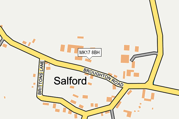 MK17 8BH map - OS OpenMap – Local (Ordnance Survey)