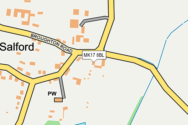 MK17 8BL map - OS OpenMap – Local (Ordnance Survey)