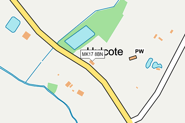 MK17 8BN map - OS OpenMap – Local (Ordnance Survey)