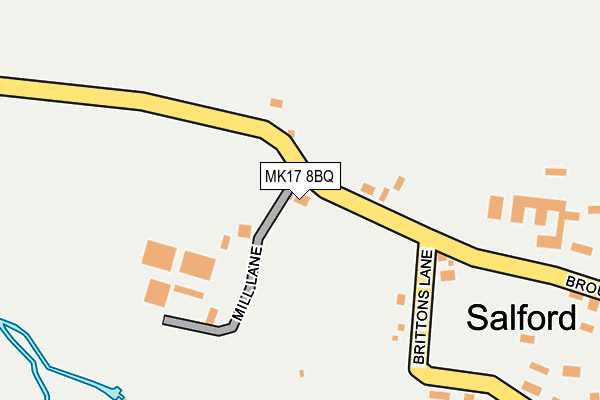 MK17 8BQ map - OS OpenMap – Local (Ordnance Survey)