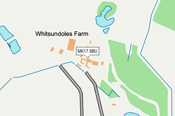MK17 8BU map - OS OpenMap – Local (Ordnance Survey)