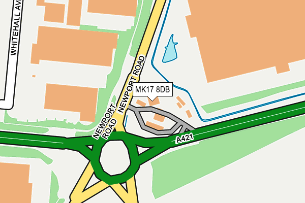 MK17 8DB map - OS OpenMap – Local (Ordnance Survey)