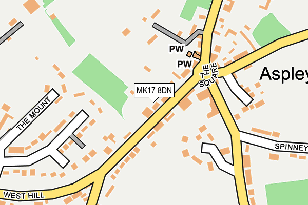 Map of CHERYL BROWN LTD at local scale