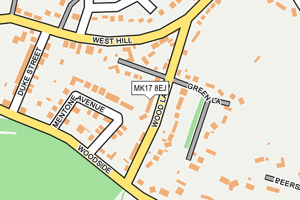 MK17 8EJ map - OS OpenMap – Local (Ordnance Survey)