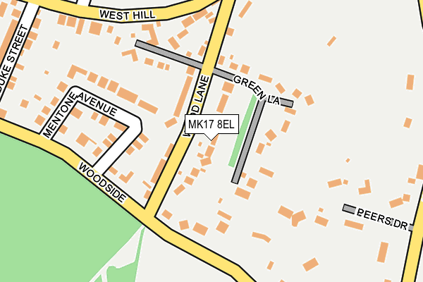 MK17 8EL map - OS OpenMap – Local (Ordnance Survey)