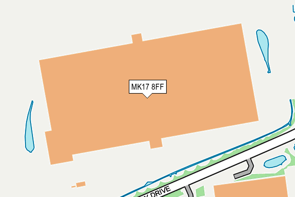 MK17 8FF map - OS OpenMap – Local (Ordnance Survey)