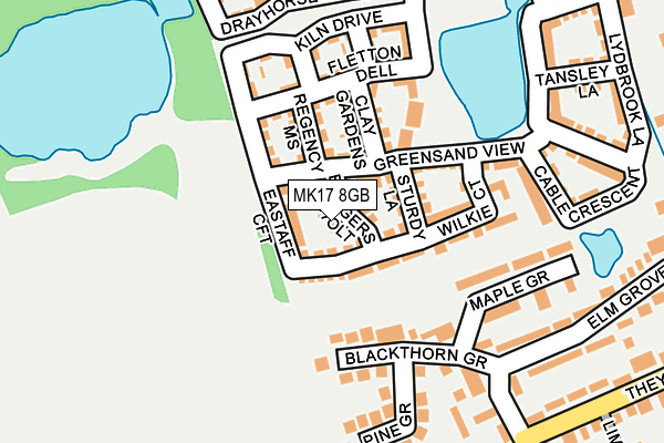 MK17 8GB map - OS OpenMap – Local (Ordnance Survey)