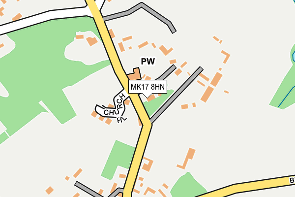 MK17 8HN map - OS OpenMap – Local (Ordnance Survey)