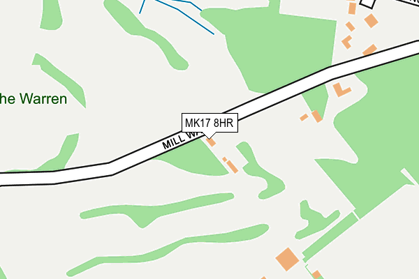 MK17 8HR map - OS OpenMap – Local (Ordnance Survey)