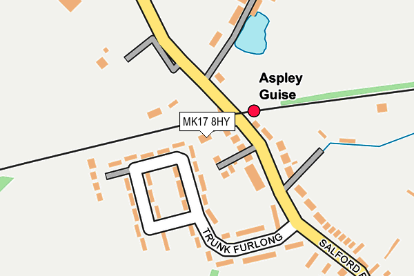 MK17 8HY map - OS OpenMap – Local (Ordnance Survey)