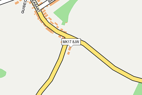 MK17 8JW map - OS OpenMap – Local (Ordnance Survey)