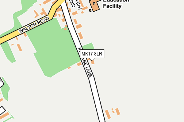 MK17 8LR map - OS OpenMap – Local (Ordnance Survey)