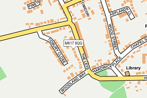 MK17 8QG map - OS OpenMap – Local (Ordnance Survey)