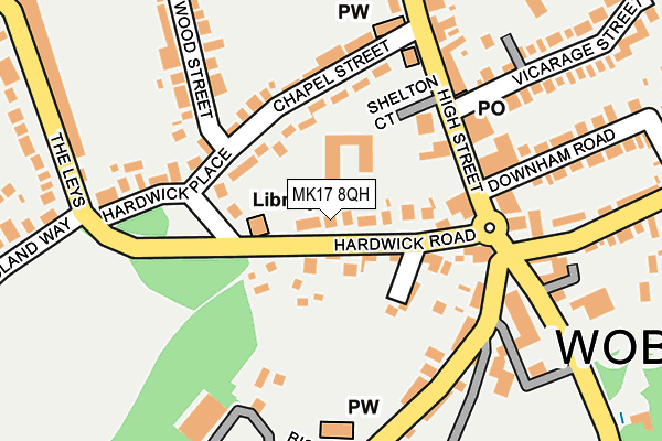 MK17 8QH map - OS OpenMap – Local (Ordnance Survey)