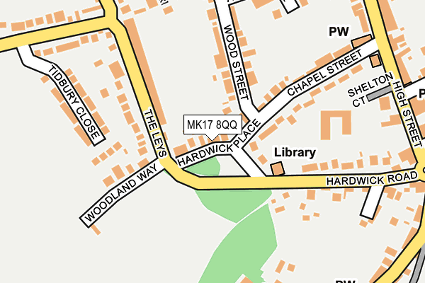 MK17 8QQ map - OS OpenMap – Local (Ordnance Survey)