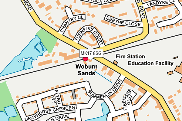 Map of WOBURN CARS LTD at local scale