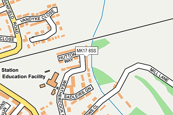 MK17 8SS map - OS OpenMap – Local (Ordnance Survey)