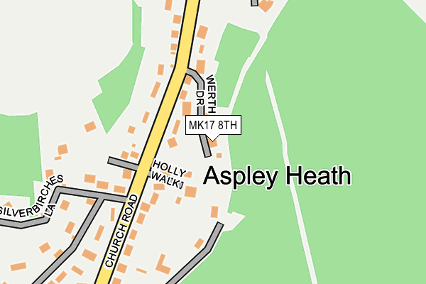 MK17 8TH map - OS OpenMap – Local (Ordnance Survey)