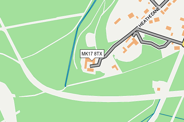 MK17 8TX map - OS OpenMap – Local (Ordnance Survey)