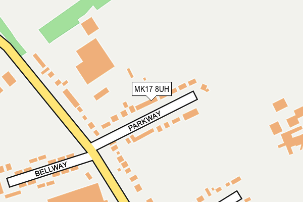 MK17 8UH map - OS OpenMap – Local (Ordnance Survey)