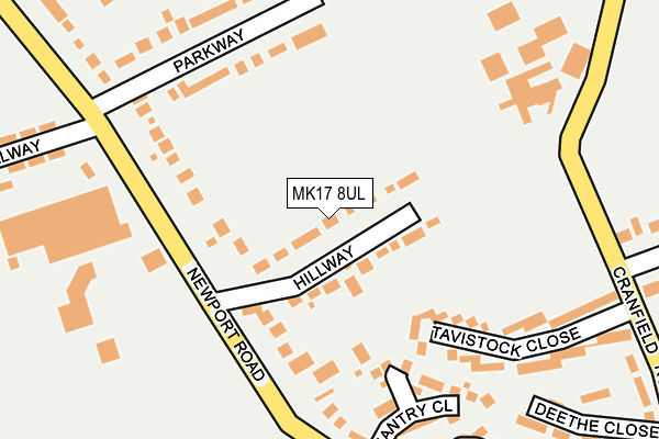 MK17 8UL map - OS OpenMap – Local (Ordnance Survey)