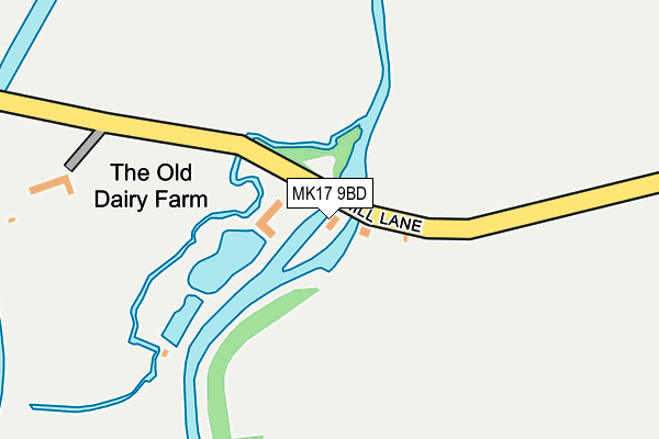 MK17 9BD map - OS OpenMap – Local (Ordnance Survey)