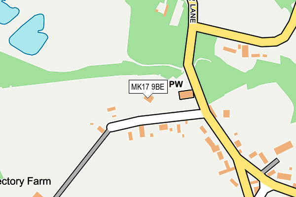 MK17 9BE map - OS OpenMap – Local (Ordnance Survey)