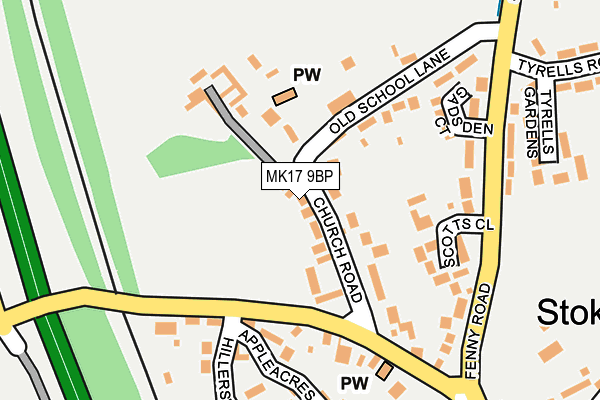 Map of ZOE WOODWARD GARDENING LTD at local scale