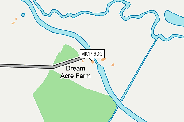MK17 9DG map - OS OpenMap – Local (Ordnance Survey)