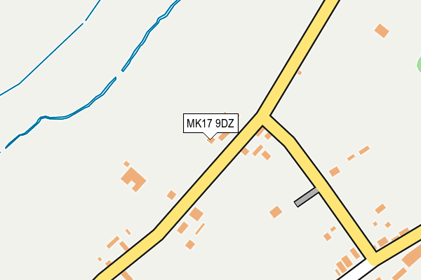 MK17 9DZ map - OS OpenMap – Local (Ordnance Survey)