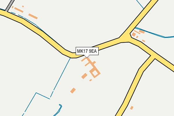 MK17 9EA map - OS OpenMap – Local (Ordnance Survey)