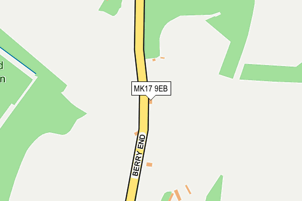 MK17 9EB map - OS OpenMap – Local (Ordnance Survey)