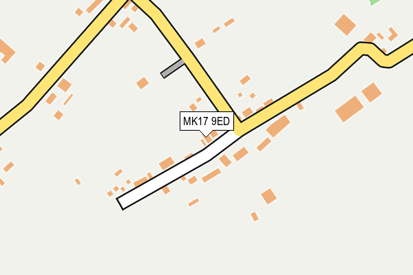 MK17 9ED map - OS OpenMap – Local (Ordnance Survey)