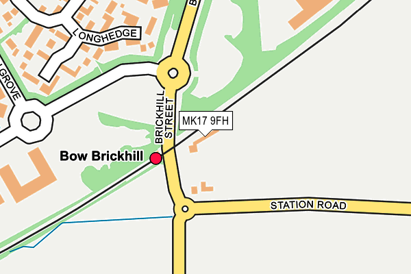 MK17 9FH map - OS OpenMap – Local (Ordnance Survey)