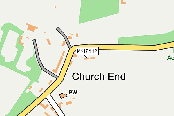 MK17 9HP map - OS OpenMap – Local (Ordnance Survey)
