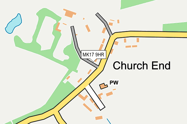 MK17 9HR map - OS OpenMap – Local (Ordnance Survey)