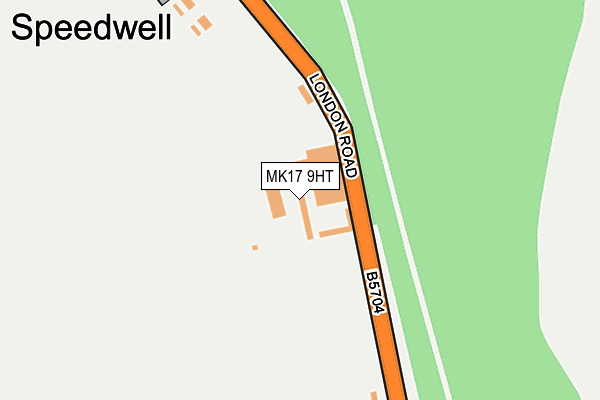 MK17 9HT map - OS OpenMap – Local (Ordnance Survey)