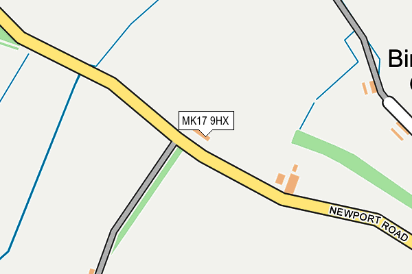 MK17 9HX map - OS OpenMap – Local (Ordnance Survey)