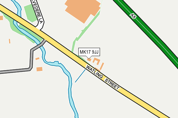 MK17 9JJ map - OS OpenMap – Local (Ordnance Survey)