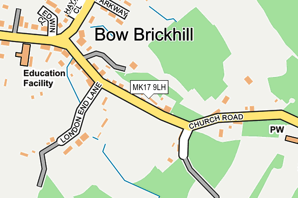 Map of BRICKHILL LIMITED at local scale