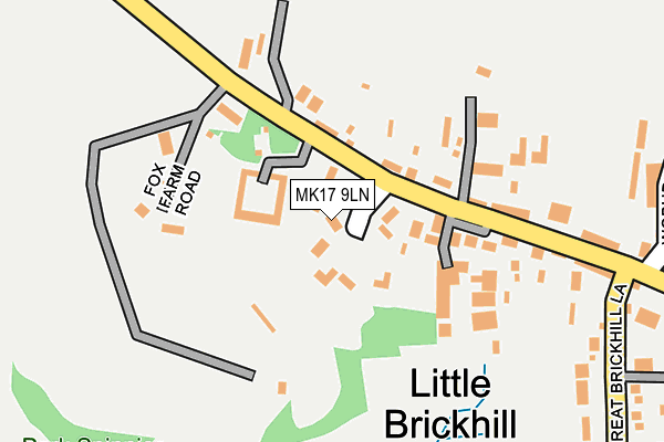 MK17 9LN map - OS OpenMap – Local (Ordnance Survey)