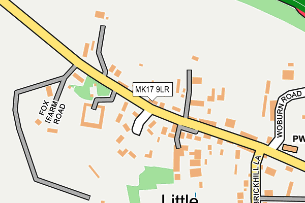 MK17 9LR map - OS OpenMap – Local (Ordnance Survey)