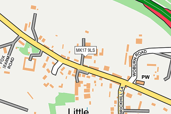 MK17 9LS map - OS OpenMap – Local (Ordnance Survey)