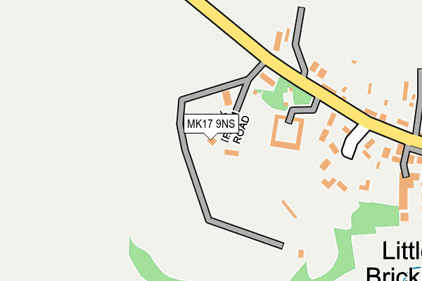 MK17 9NS map - OS OpenMap – Local (Ordnance Survey)