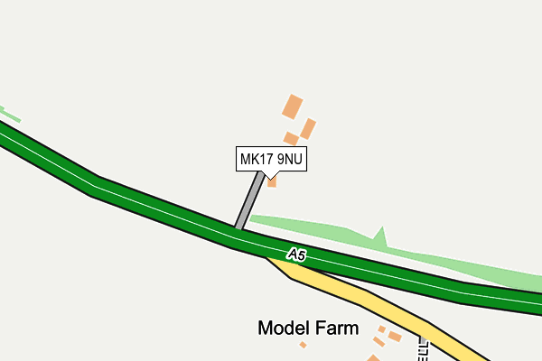 MK17 9NU map - OS OpenMap – Local (Ordnance Survey)