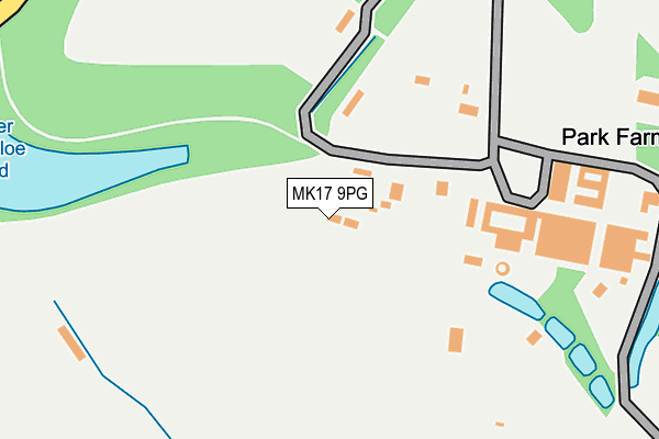 MK17 9PG map - OS OpenMap – Local (Ordnance Survey)