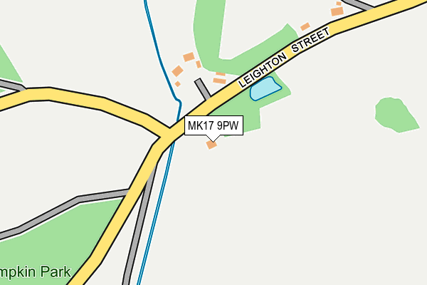 MK17 9PW map - OS OpenMap – Local (Ordnance Survey)